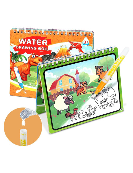 Libros de Colorear con Agua Kesote - 2 Pack para Niños
