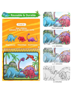 Libros de Colorear con Agua Kesote - 2 Pack para Niños 2