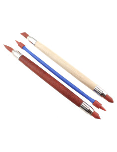 Maxmoral 3 Herramientas de Arte Bolígrafos Borradores Doble Punta