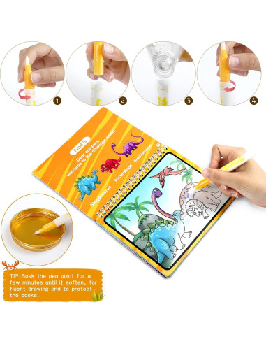 Libros de Colorear con Agua Kesote - 2 Pack para Niños