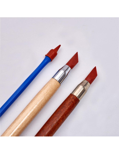 Maxmoral 3 Herramientas de Arte Bolígrafos Borradores Doble Punta