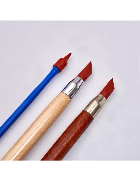 Maxmoral 3 Herramientas de Arte Bolígrafos Borradores Doble Punta