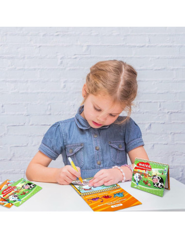 Libros de Colorear con Agua Kesote - 2 Pack para Niños