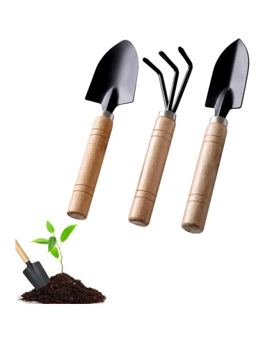 Juego de Herramientas de Jardín Mini DIMROM GTS-3 3 Piezas