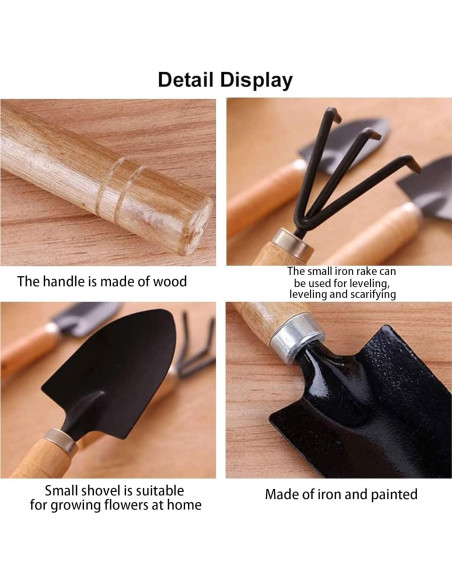 Juego de Herramientas de Jardín Mini DIMROM GTS-3 3 Piezas