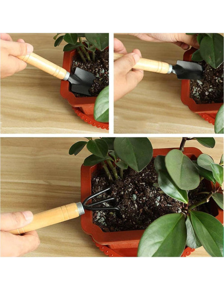 Juego de Herramientas de Jardín Mini DIMROM GTS-3 3 Piezas