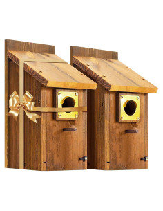 Casa de Pájaro Bluebird CEDAR ALPHA 2pk - Cedro Carbonizado