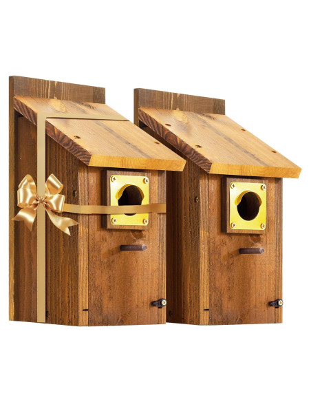 Casa de Pájaro Bluebird CEDAR ALPHA 2pk - Cedro Carbonizado