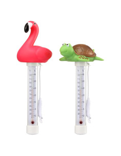 Termómetros Flotantes para Piscina KABUDA - Flamenco y Tortuga