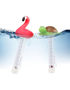 Termómetros Flotantes para Piscina KABUDA - Flamenco y Tortuga 2