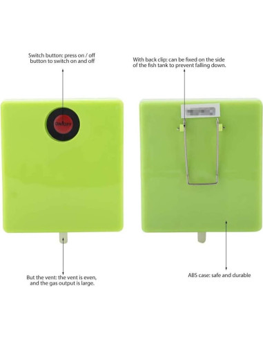 Bomba de Aire Portátil ZYZH para Acuario 0.5L/min Verde