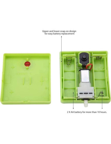 Bomba de Aire Portátil ZYZH para Acuario 0.5L/min Verde