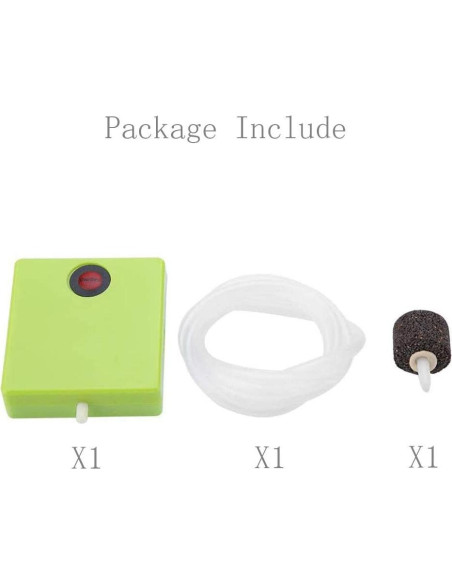 Bomba de Aire Portátil ZYZH para Acuario 0.5L/min Verde