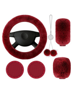 Juego de Accesorios de Coche Frienda 6 Piezas Rojo Vino