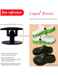 Remaches de Reemplazo Lopau para Zuecos EVA - 10 Sets 2