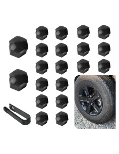 20 Cubiertas de Tuercas de Rueda Arwrilt 19mm con Herramienta
