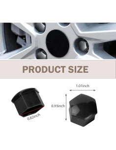 20 Cubiertas de Tuercas de Rueda Arwrilt 19mm con Herramienta 2