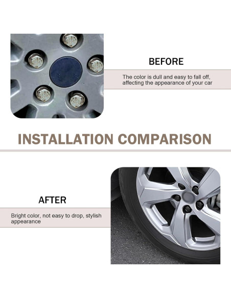 20 Cubiertas de Tuercas de Rueda Arwrilt 19mm con Herramienta