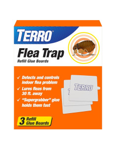 Recarga de Trampas para Pulgas TERRO T231 - 3 Tarjetas de Pegamento