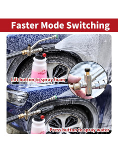 FENG PAI Kit de Cañón de Espuma 3-en-1 con Pistola 1L 4000 PSI 2
