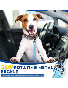 Arnés de Seguridad para Perros Relux Ajustable Azul 2 Piezas 2