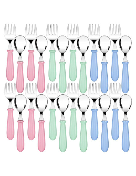Set de Cubiertos para Niños Honeydak 24 Piezas Acero Inoxidable