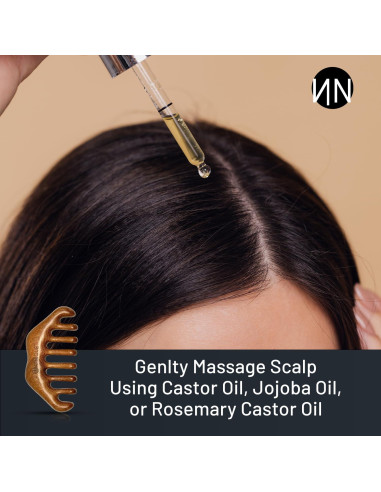 Peine de Madera Sándalo Natnique - Masajeador Cuero Cabelludo