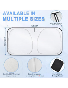 Protector Solar para Parabrisas LivTee 162.56x85.09cm Doble Capa 2