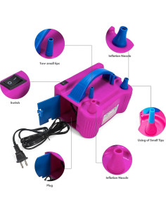 Bomba de globo eléctrica portátil XBllcyiv 300W 110V 2