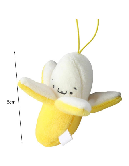 4 Muñecos de Plátano de Peluche Amarillo Jinshining 5 cm
