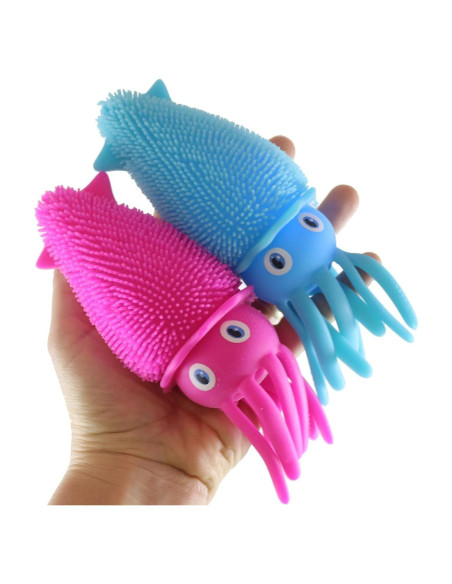 Juego de 2 Bolas Inflables de Calamar - Sensoriales y Luminosas