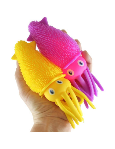 Juego de 2 Bolas Inflables de Calamar - Sensoriales y Luminosas