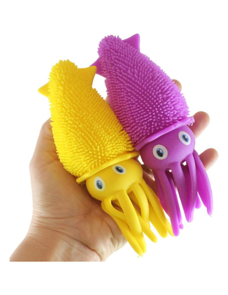 Juego de 2 Bolas Inflables de Calamar - Sensoriales y Luminosas