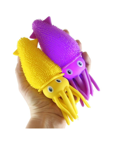 Juego de 2 Bolas Inflables de Calamar - Sensoriales y Luminosas