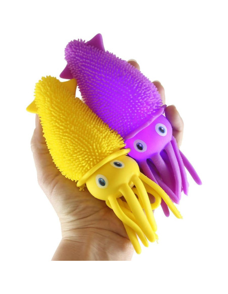 Juego de 2 Bolas Inflables de Calamar - Sensoriales y Luminosas