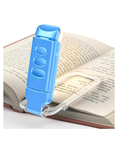 Luz de Lectura Recargable YONSEN con 5 Brillos y 3 Colores