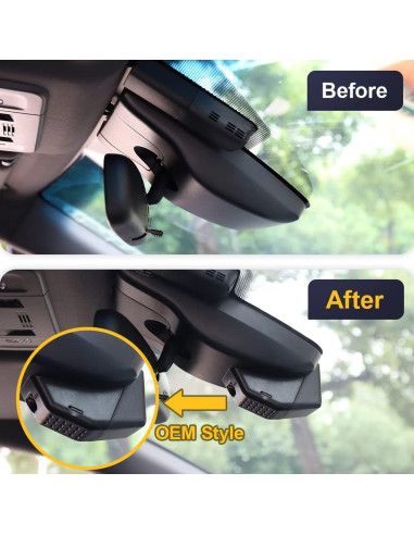 Cámara de Salpicadero Fitcamx 2K Frontal y 1080P Trasera para Toyota Corolla 2020-2022