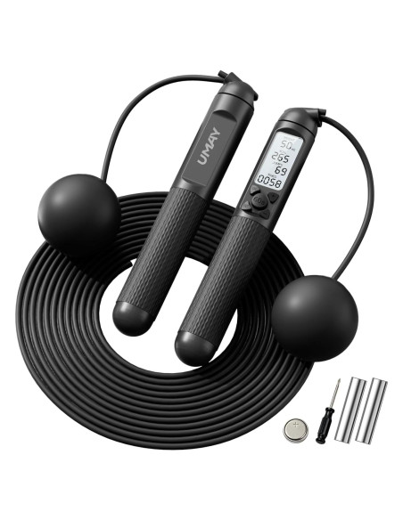 Cuerda de Salto Inteligente UMAY Sin Cable Ajustable con Pantalla LCD