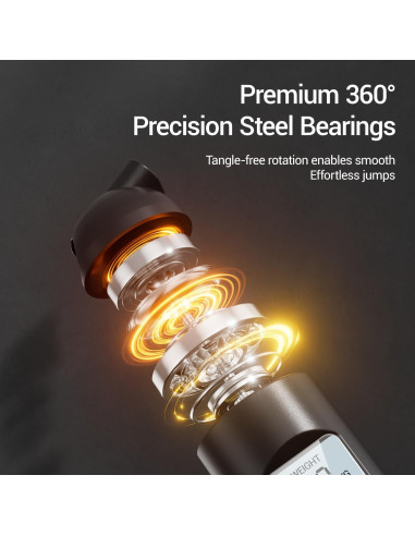 Cuerda de Salto Inteligente UMAY Sin Cable Ajustable con Pantalla LCD