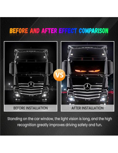 Luces Ojos del Diablo WLOSDMW LED Flexible 7.1x17.3cm