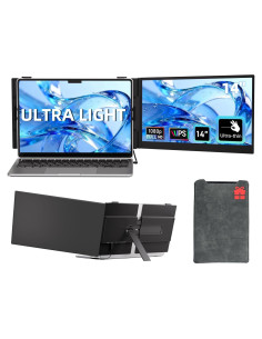 Extensor de Pantalla Portátil DZVW 14" 1080P FHD Ultra Ligero