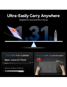 Extensor de Pantalla Portátil DZVW 14" 1080P FHD Ultra Ligero 2