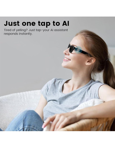 Gafas Inteligentes QJF con Cámara 1080P y Bluetooth