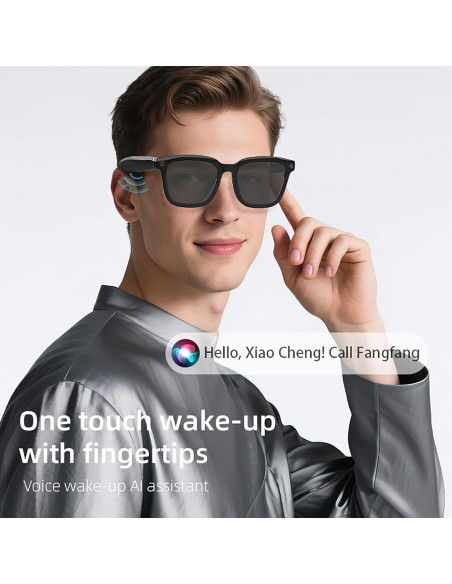 Gafas Inteligentes QJF con Cámara 1080P y Bluetooth