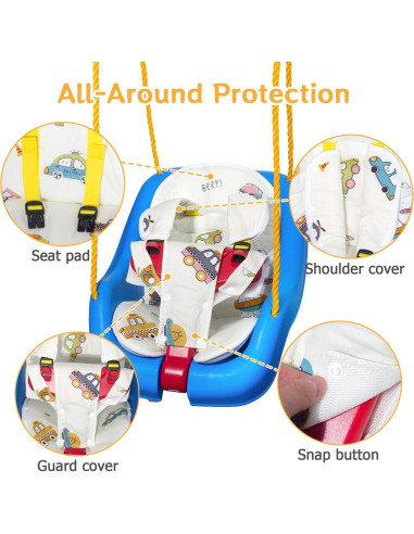 Cojín para Columpio Infantil FEISIKE 32x19 cm Desmontable