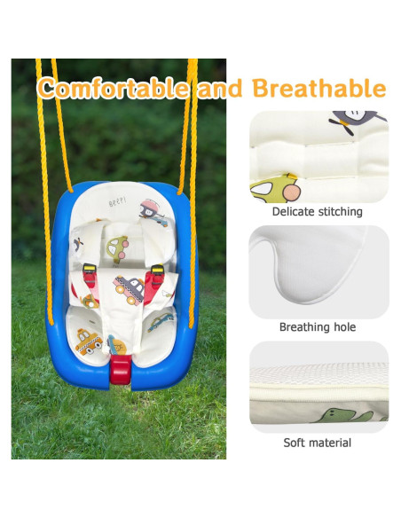 Cojín para Columpio Infantil FEISIKE 32x19 cm Desmontable