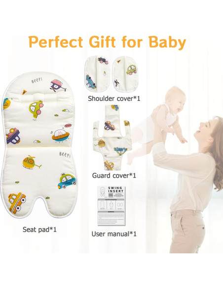 Cojín para Columpio Infantil FEISIKE 32x19 cm Desmontable