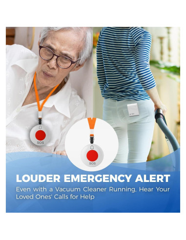 Botón de Llamada Inalámbrico OLINK para Ancianos 600m