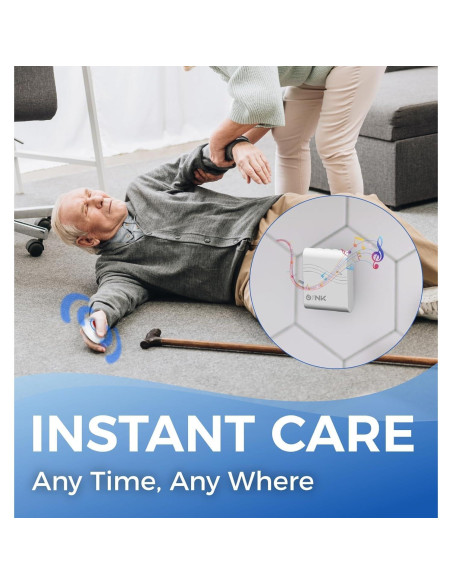 Botón de Llamada Inalámbrico OLINK para Ancianos 600m