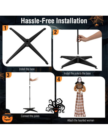 Bruja Electrónica Animada TLAEVCO 1.34 m Halloween
